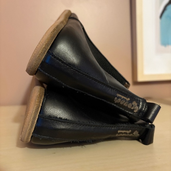 Groundz Handmade Leather Clay Chelsea Boots Shoes Barefoot Earthing Black 38 - Picture 8 of 12